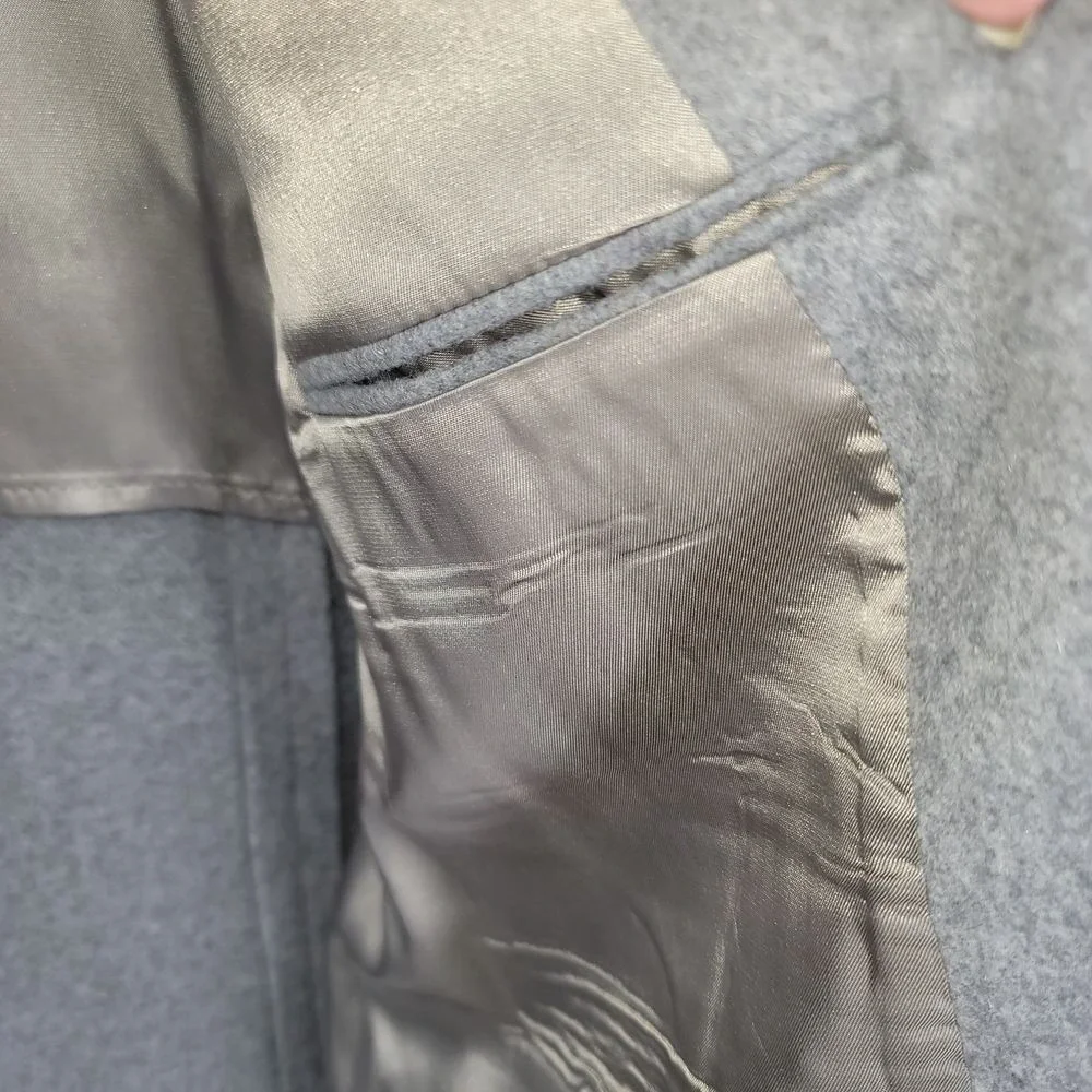 VTG Mainline Collection Men Sports Jacket Gray Wool Cashmere‎ Old Money Office